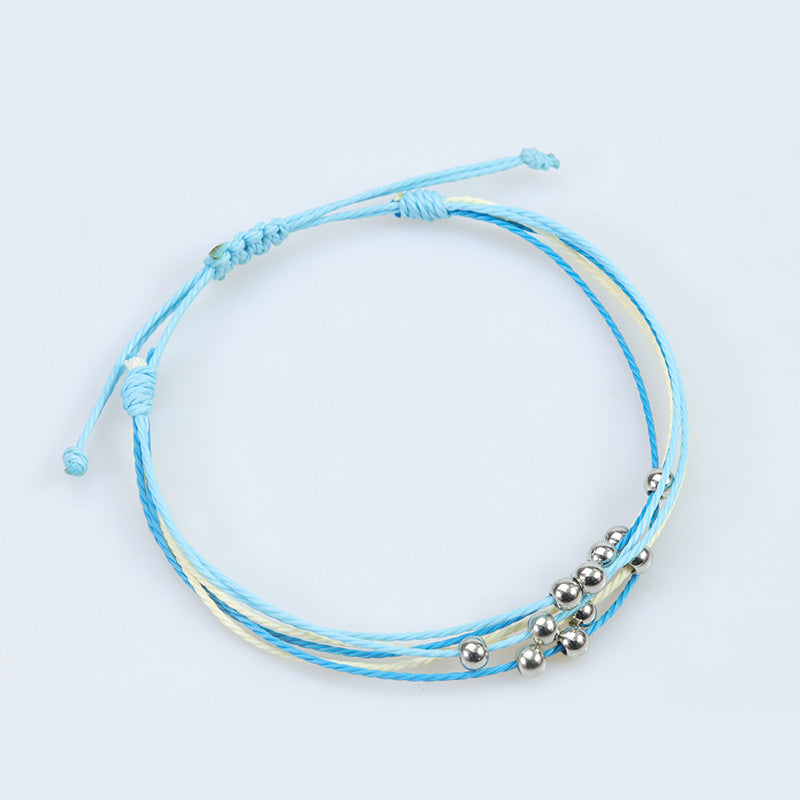 Bohemian Taiwan Wax Line Hand-woven Thread Bracelets