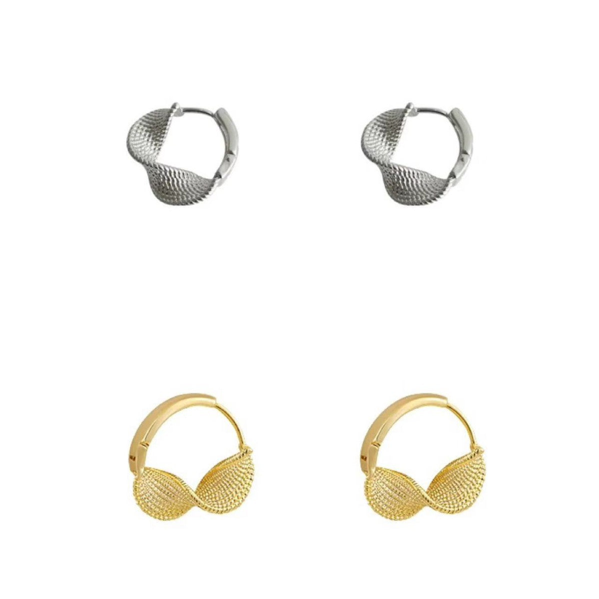 Twist Texture Eardrop Female Light Luxury Minority Earrings