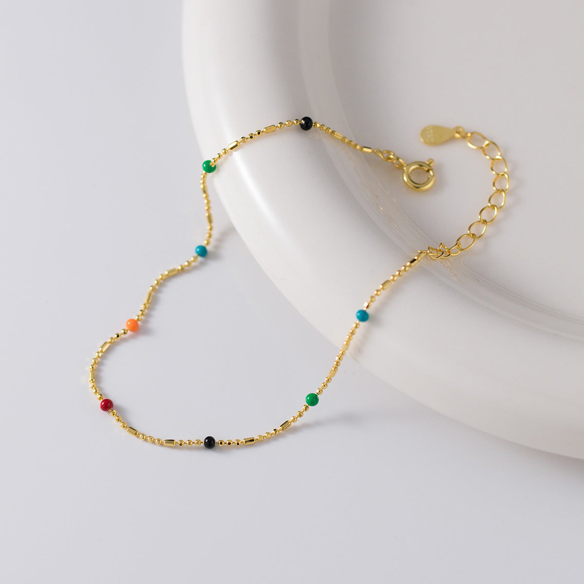 Sier Colors Beads Ethnic Style Simple Meticulous Bracelets