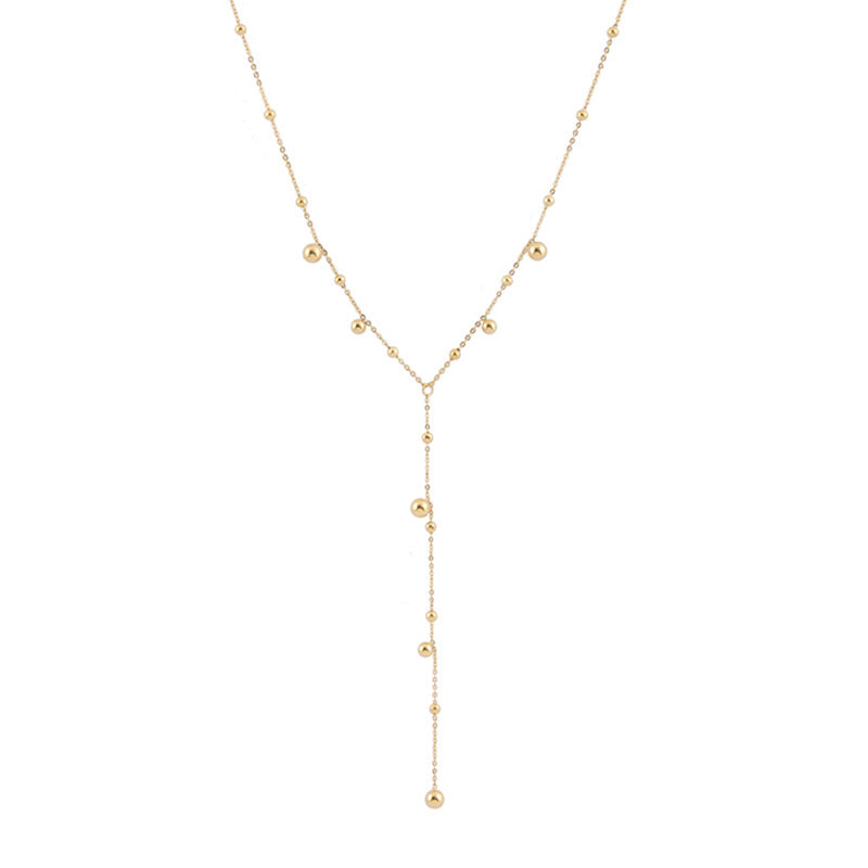Women's Simple Graceful High-grade Gold Tassel Cold Style Necklaces