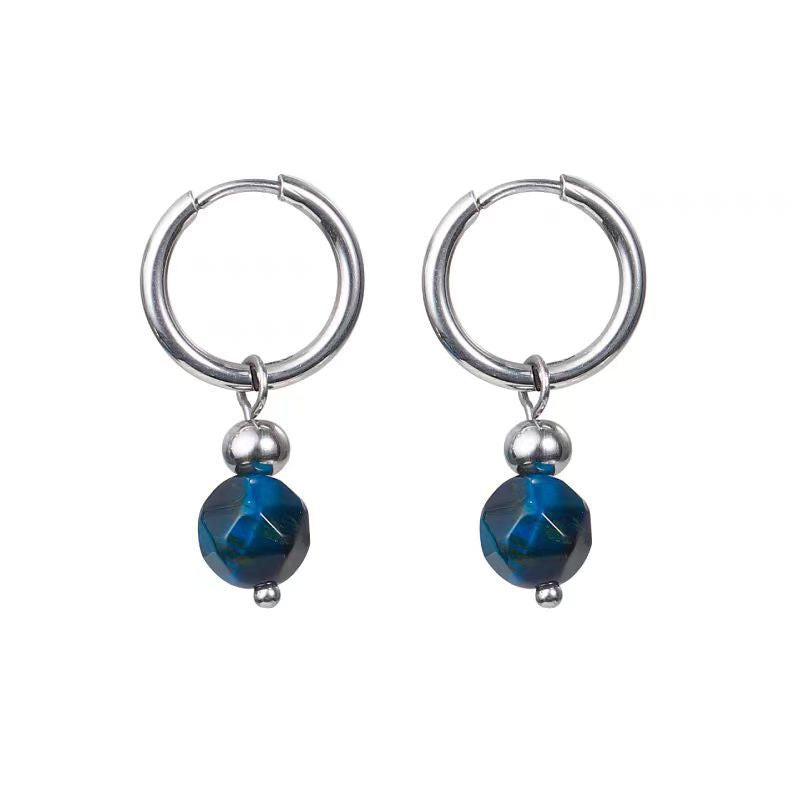 Women's & Men's Pearl Titanium Steel For Couple Unisex Earrings