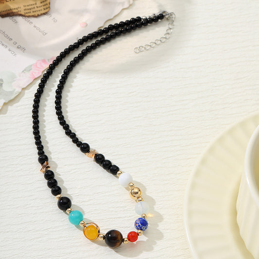 Solar System Galaxy Natural Stone Eight Bracelets