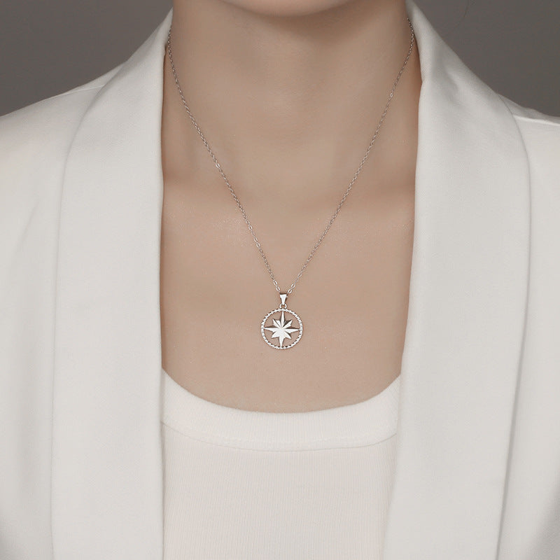 Eight Awn Star Compass Female Summer Fashion High-grade Necklaces