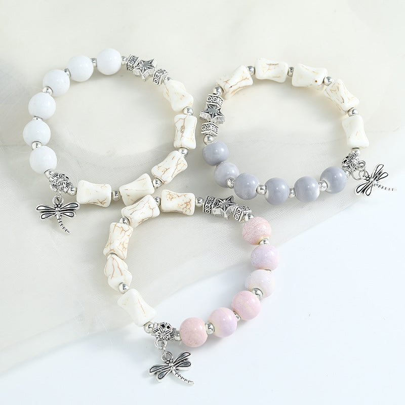 Chinese Fashion Female Beaded Niche Ceramic Bracelets