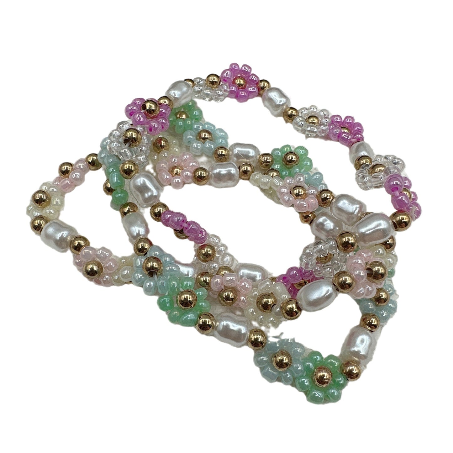 Summer High-grade Beaded Flower Dopamine Minority Bracelets