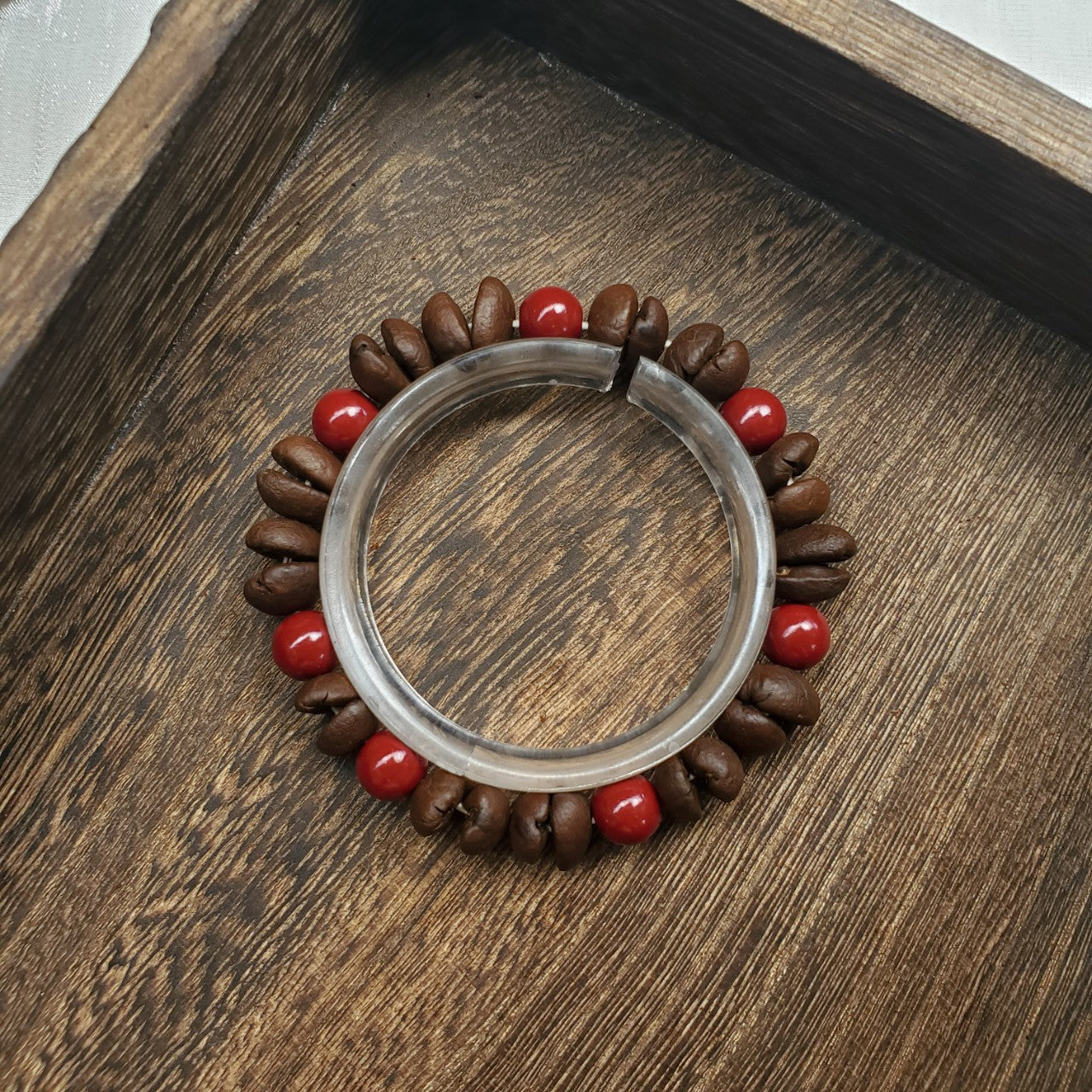 Ebony Kitten Head Passion Fruit Seed Bracelets