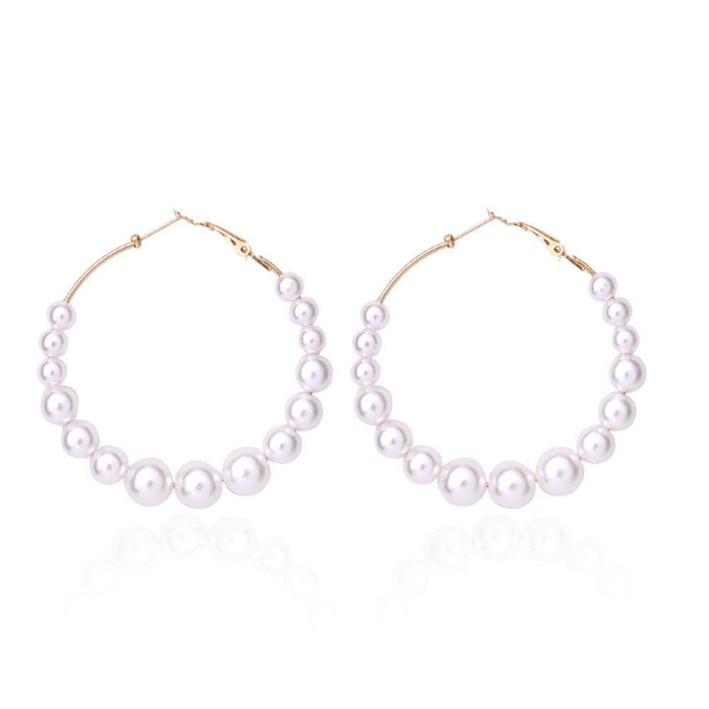 Personalized High Heels Simple Drop-shaped Pearl Rings