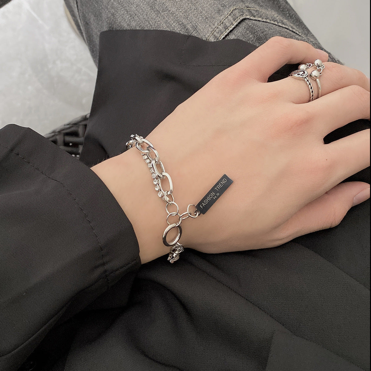 Men's & Women's Korean Style Couple Light Luxury Trendy Girlfriends Bracelet