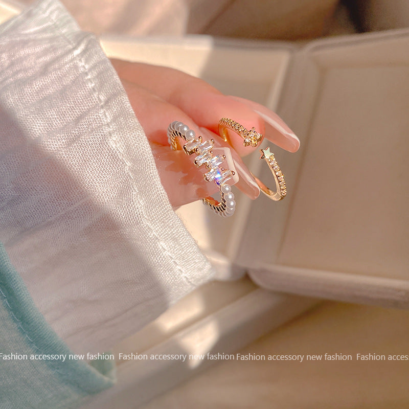Women's Luxury High Sense Niche Couple Open Rings