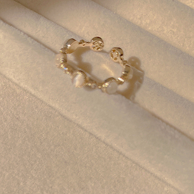 Women's Luxury High Sense Niche Couple Open Rings