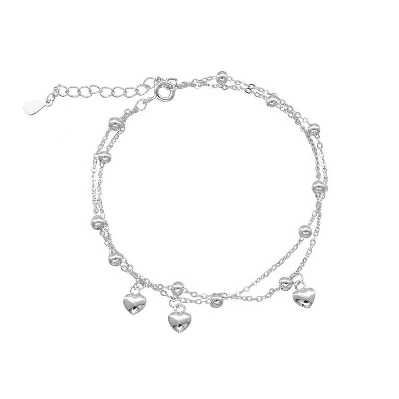 Layer Heart Love Ball High Sense Fashion Style Design Bracelet