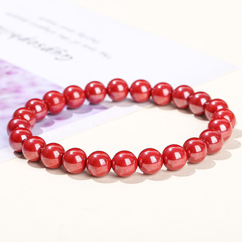 Ore Purple Gold Sand Emperor Sandstone Chinese Style Life Bracelets