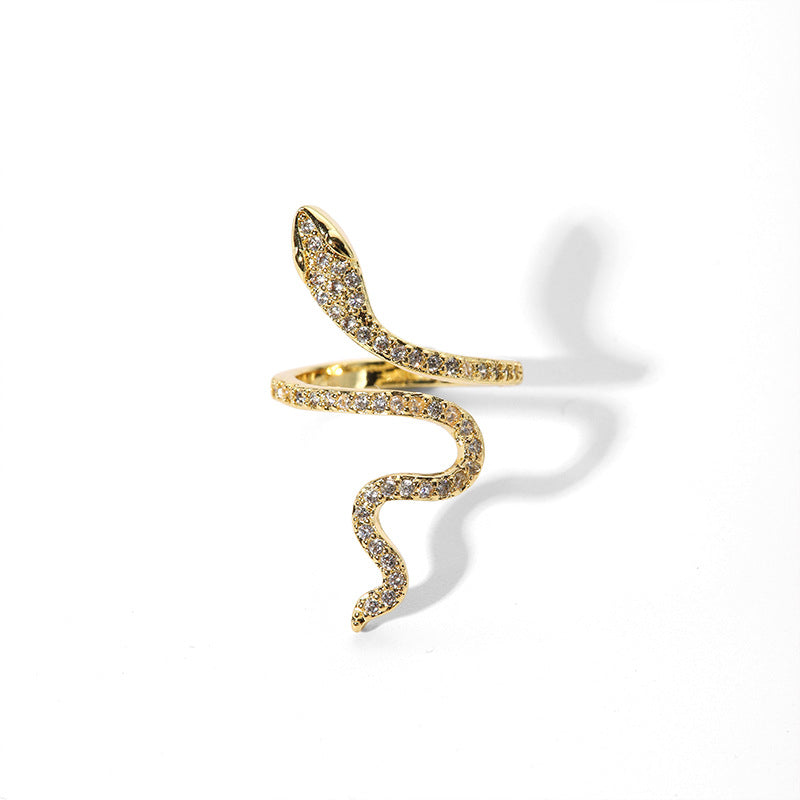 Women's Plating Golden Micro Rhinestone Inlaid Zircon Rings