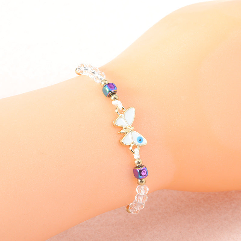 Bohemian Style Butterfly Versatile Crystal Refreshing Bracelets