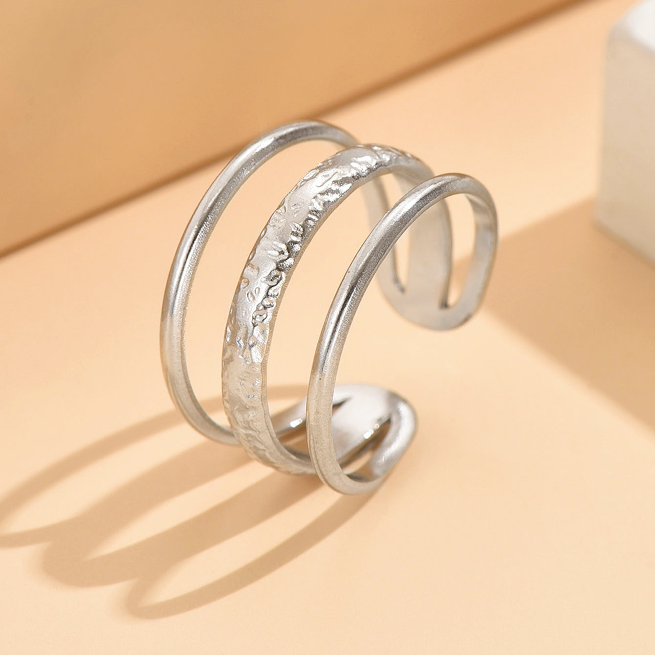 Twin Style Line Adjustable Stainless Steel Cold Rings