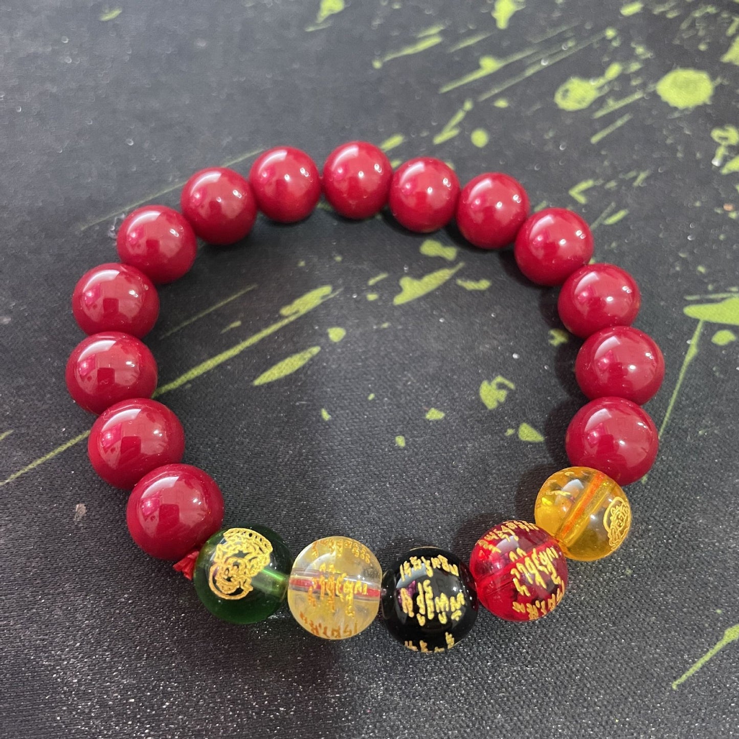 Women's & Men's Wealth Five-line Beads Original Life Fu Bracelets