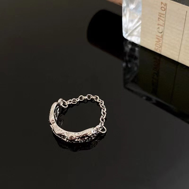 U-shaped Hollow Open-end Pearl Index Finger Rings