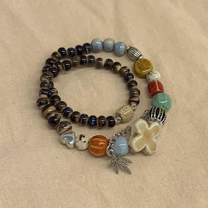 Niche Retro Chinese Beaded Handmade Stall Bracelets