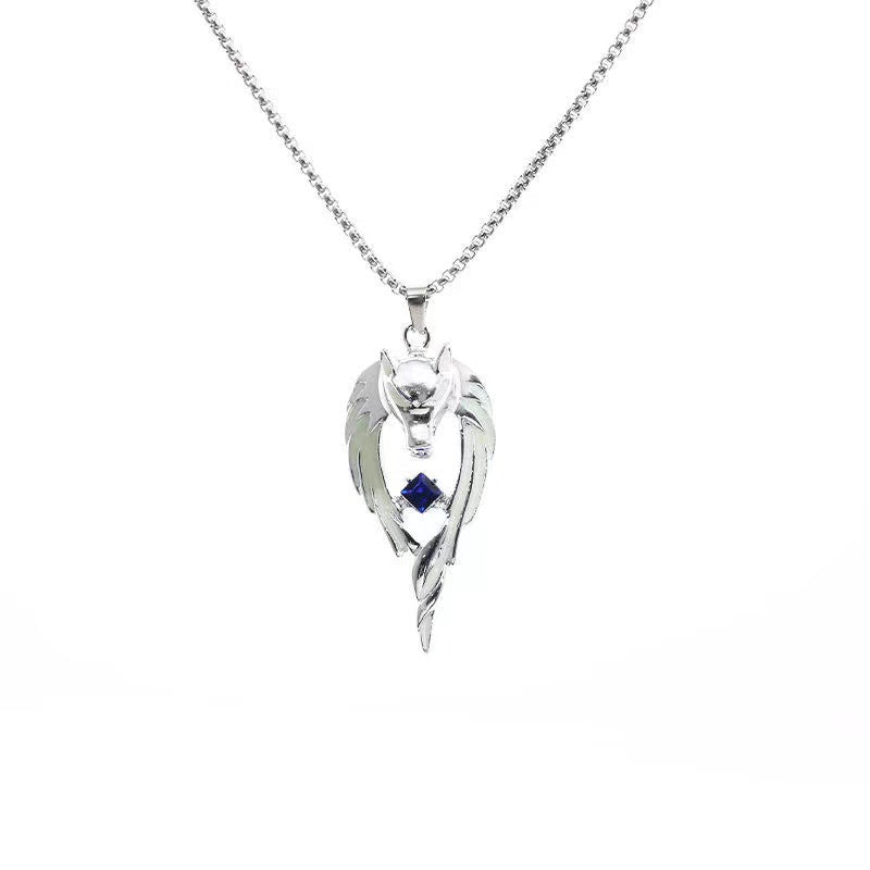 Hop Street Hipster Noctilucent Wolf Totem Necklaces