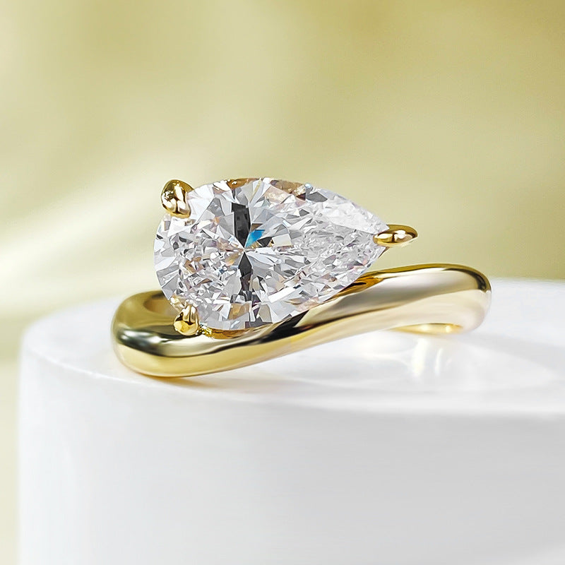 Jewelry Water Drop Diamond Fashion Basic Rings