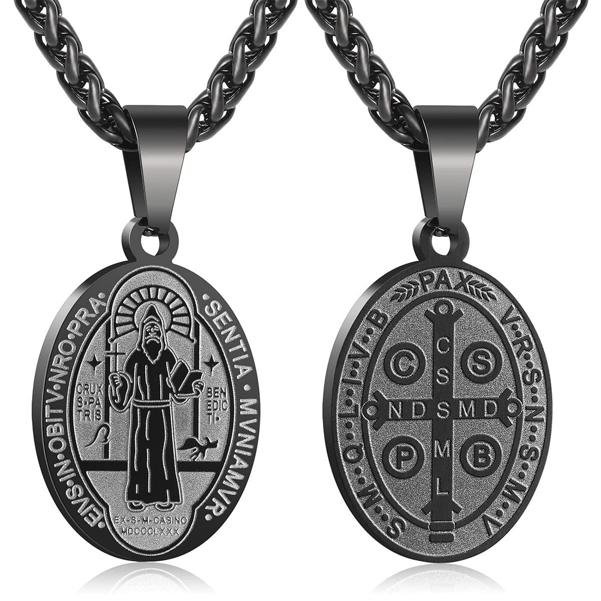 Accessories Fashion Simple Stainless Steel Cross Necklaces