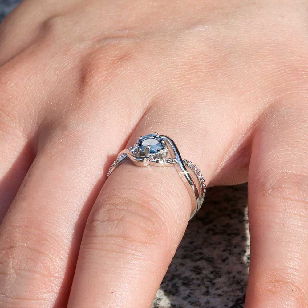 Women's Black Zircon Geometric Diamond For Fashion Ornament Copper Rings