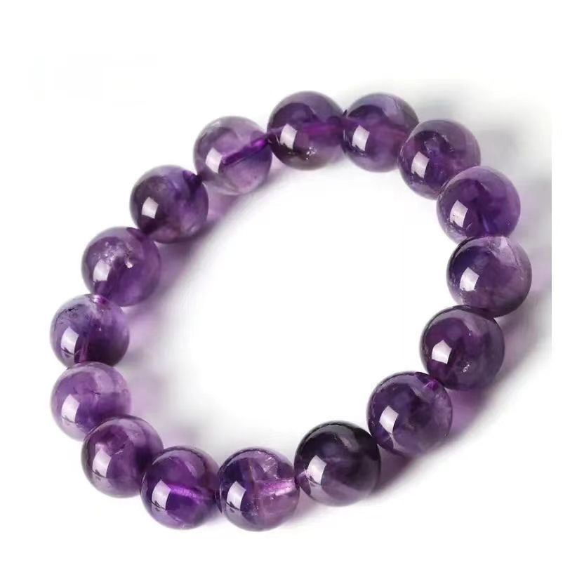 Natural Amethyst Five-leaf Flower Mori Style Water Drop Bracelets