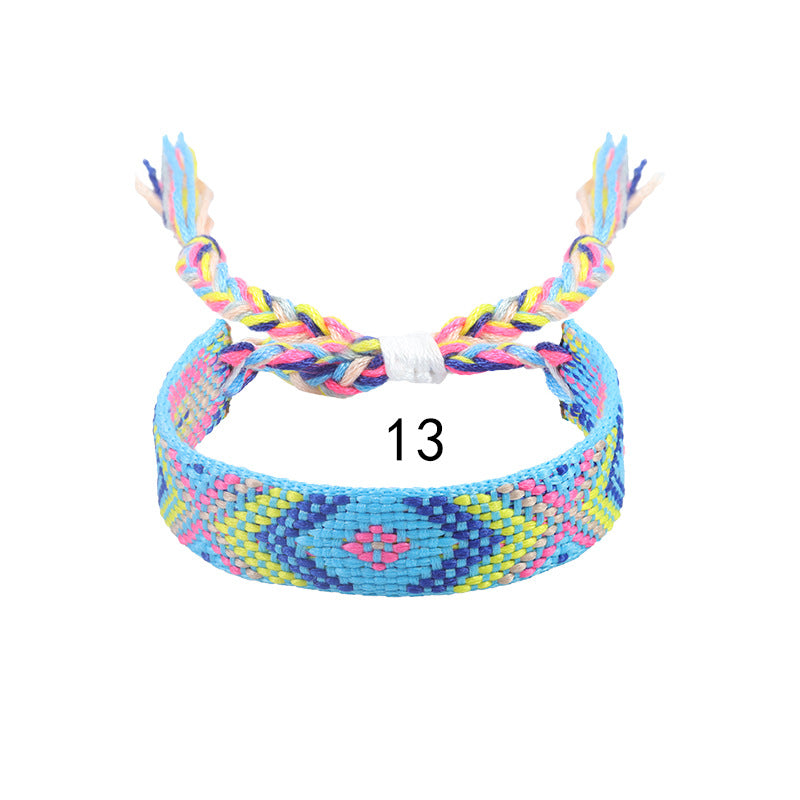 Nepal Ethnic Style Woven Wrist Strap Bracelets