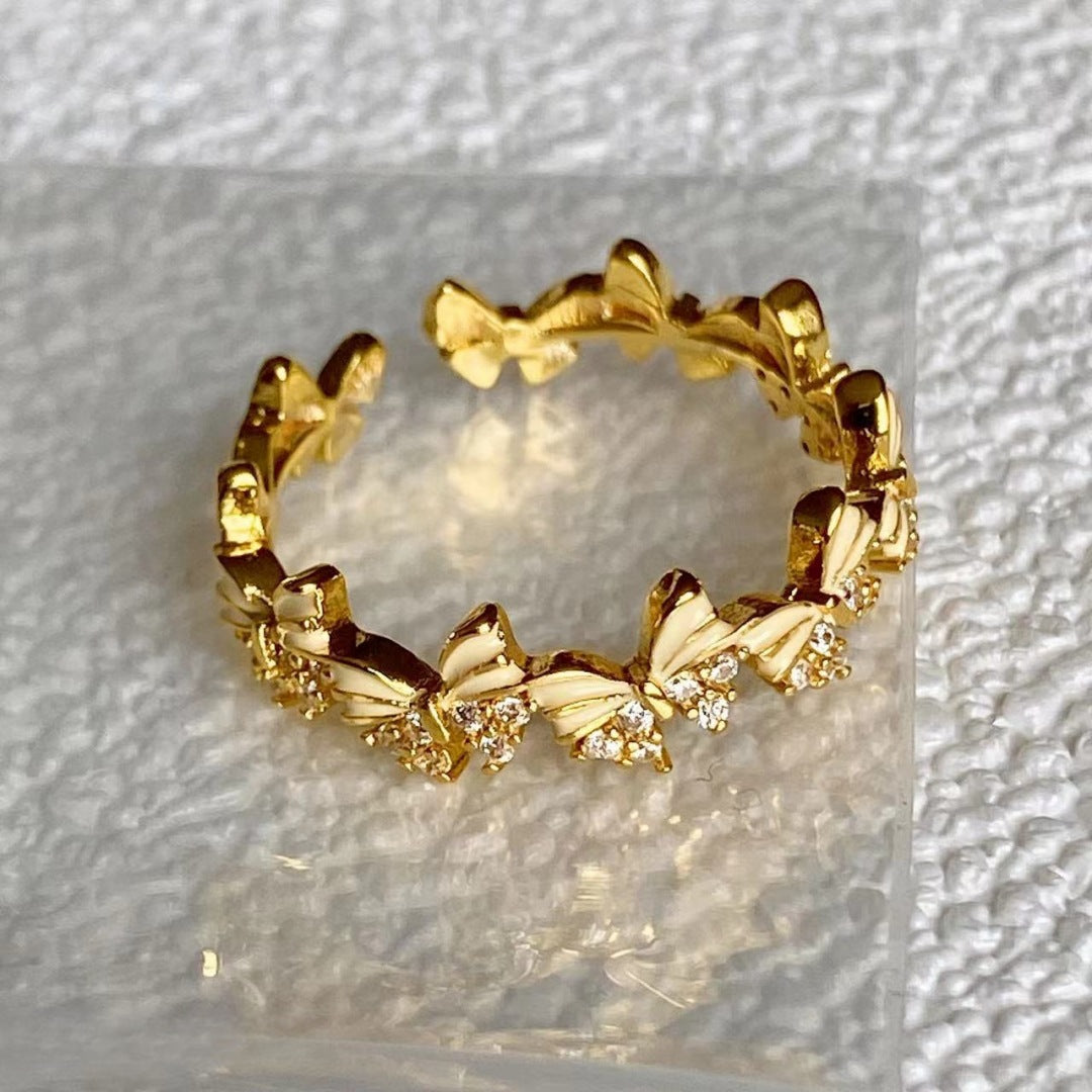 Clover Female Style Niche Advanced Light Rings