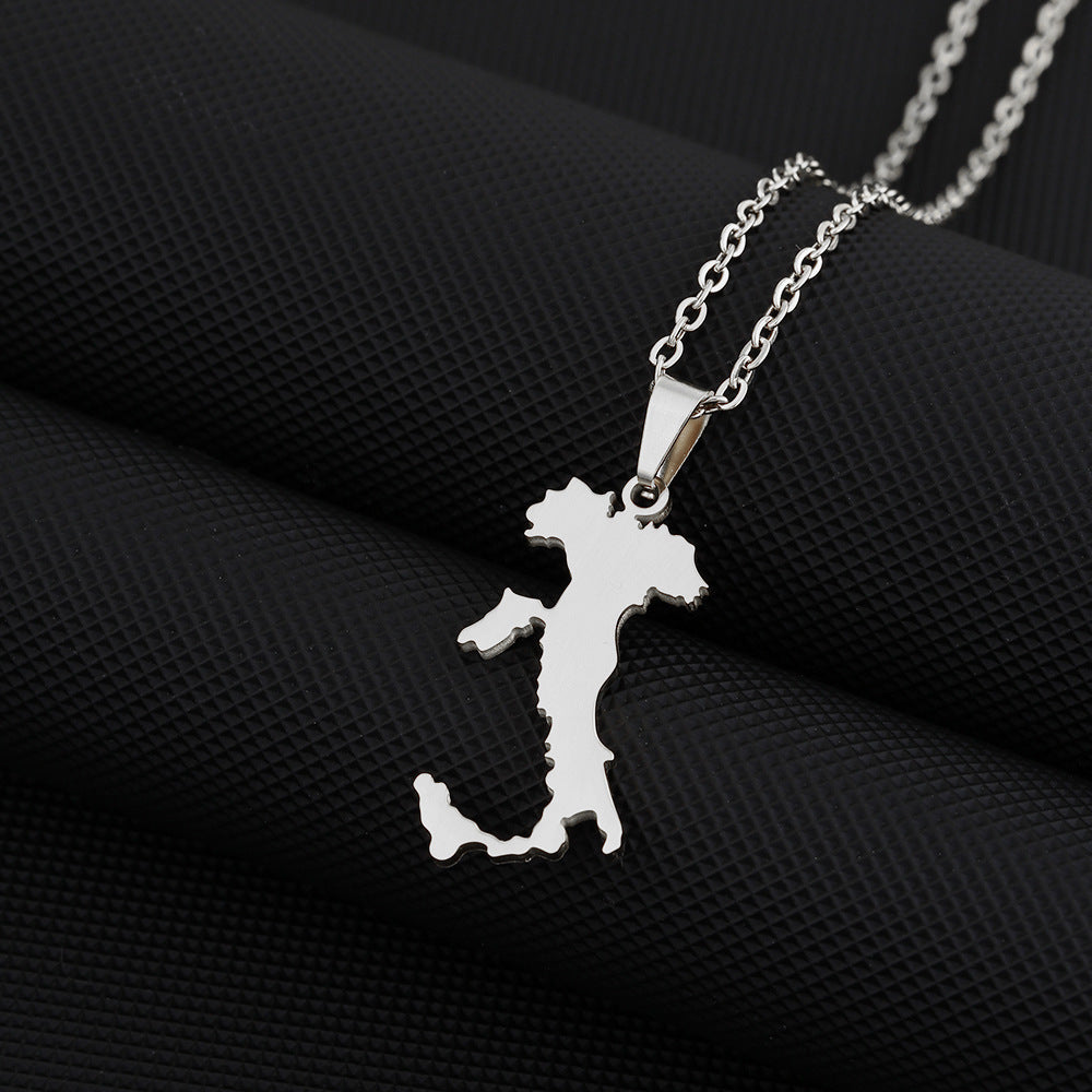 Women's Stainless Steel National Style Niche Design Light Luxury Necklaces