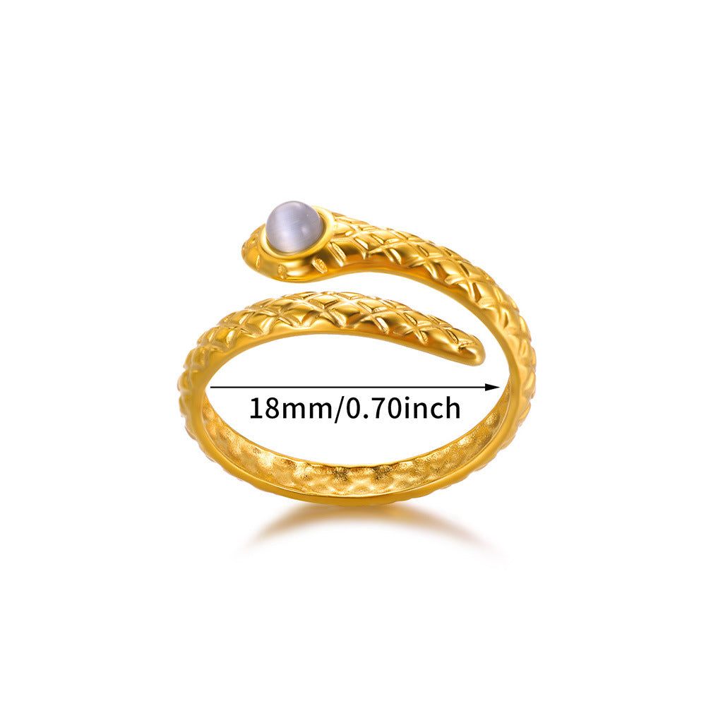 Double Row Eight Awn Star Inlaid Rings