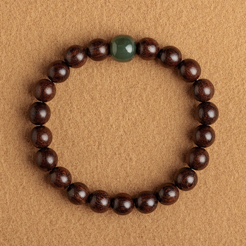 Women's & Men's Indian Lobular Rosewood Couple Gold Sandalwood Bracelets