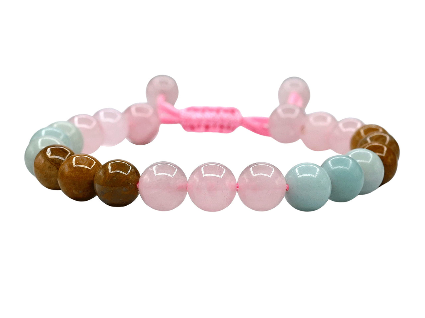 Stone Fluorite Hematite Tiger Eye Rose Bracelets