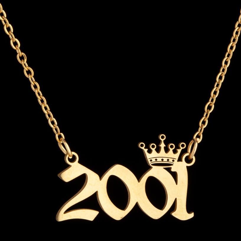 Women's Wind Lucky Digital Angel Clavicle Chain Necklaces