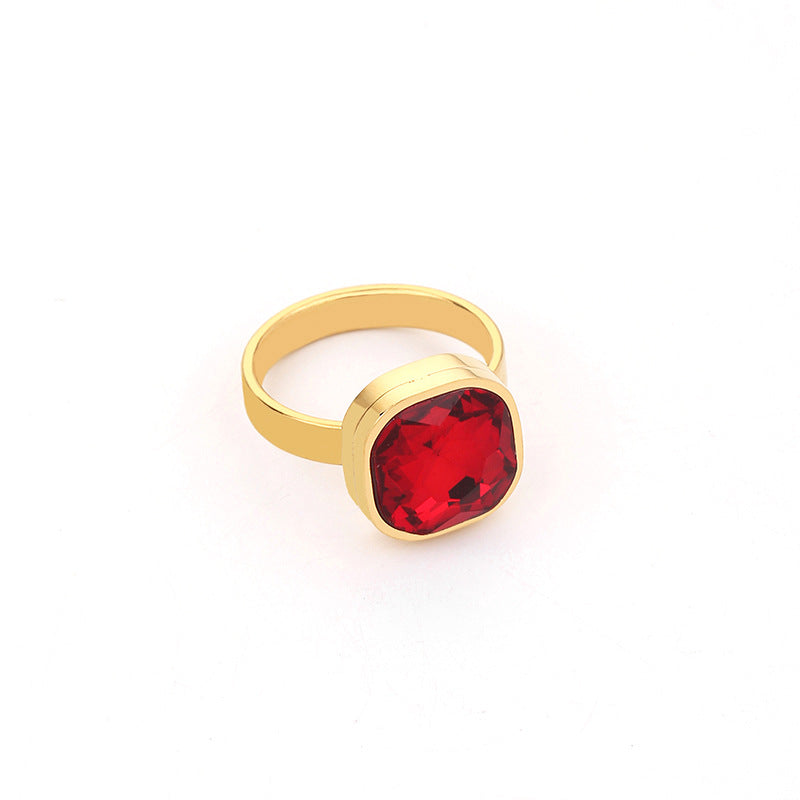 Women's Fashion Simple Stainless Steel Open Geometric Rings