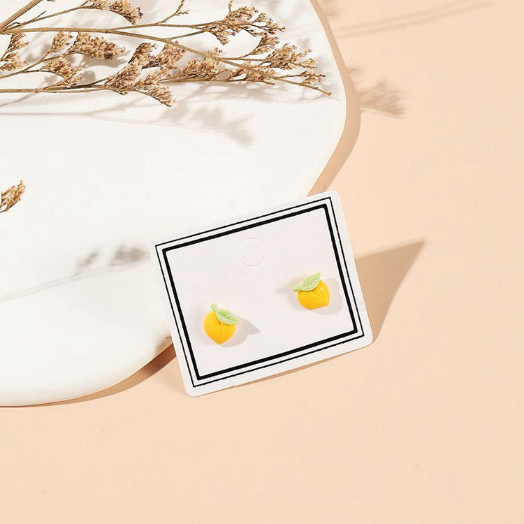 Ornament Longevity Peach Small Adult Female Earrings