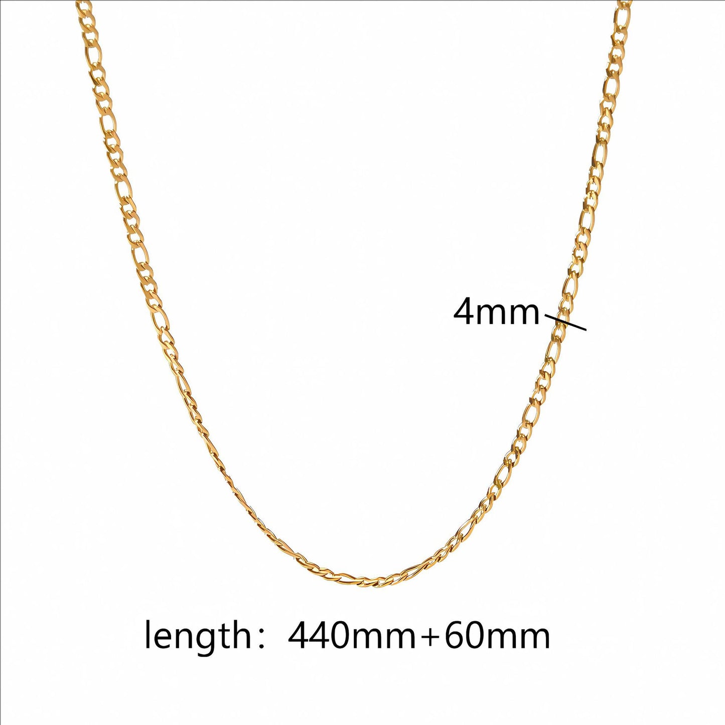 Gold Plating Chain Accessories Stainless Steel Snake Bones Necklaces