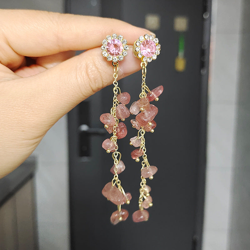 Light Luxury High-grade Unique White No Earrings