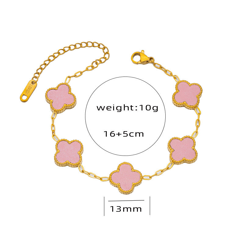 Version Light Luxury Good Luck Double-sided Pork Bracelets