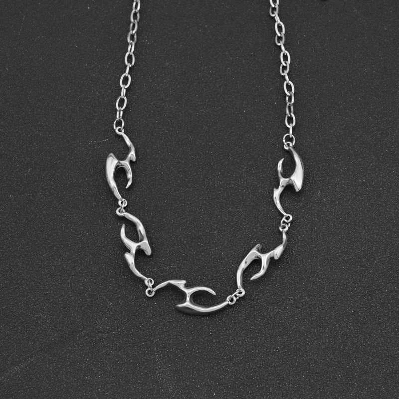 Hip Hop Irregular Metal Street Rap Necklaces