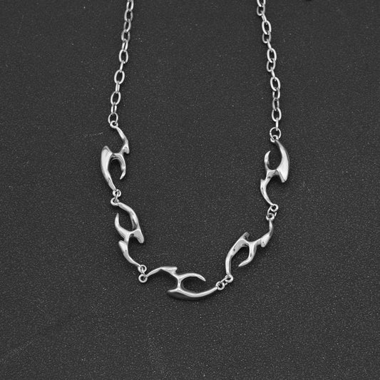 Hip Hop Irregular Metal Street Rap Necklaces