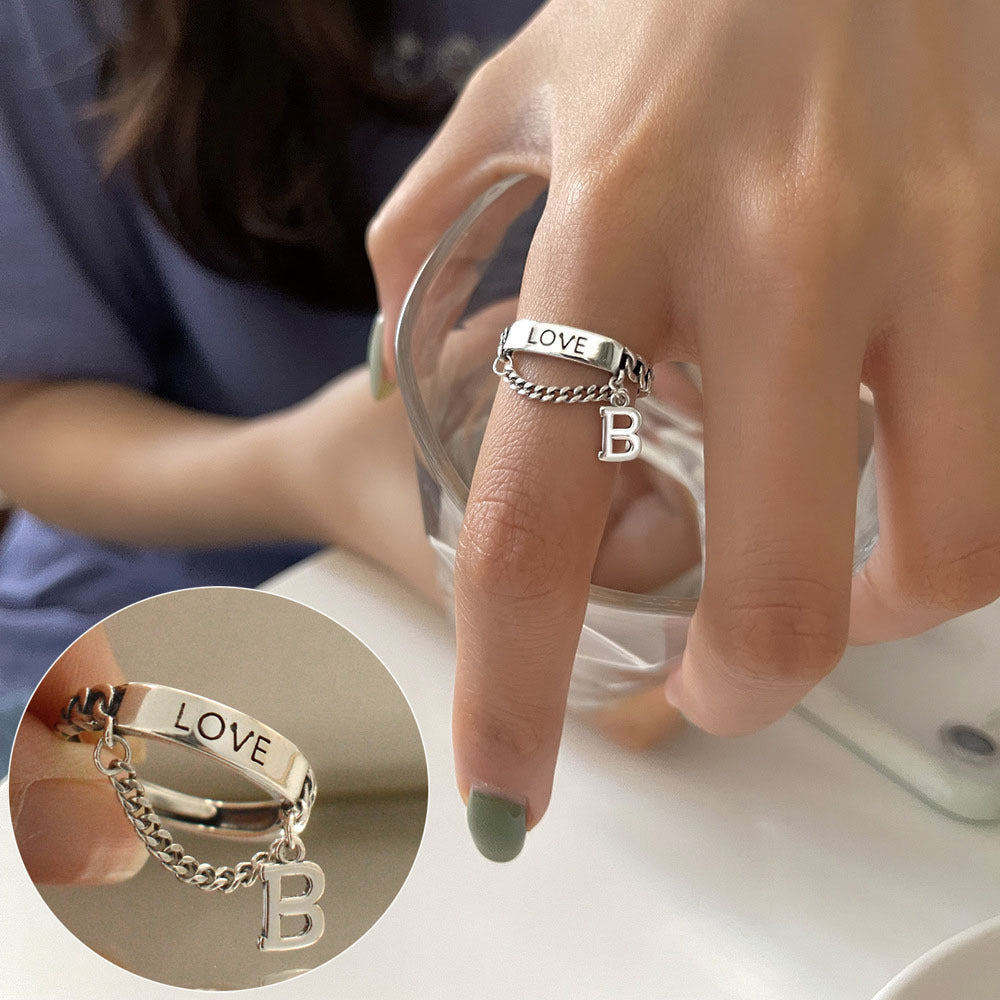 Fashion Dignified Sense Of Design Creative Retro Korean Type Chain Rings