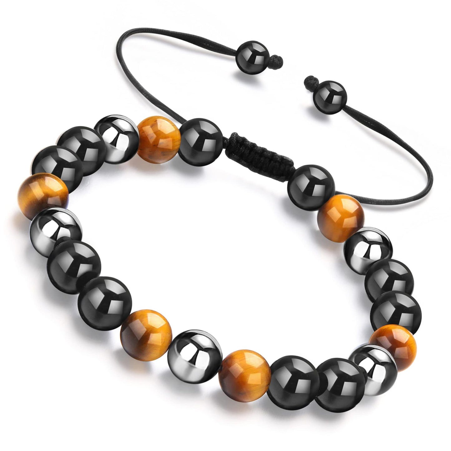 Stone Fluorite Hematite Tiger Eye Rose Bracelets
