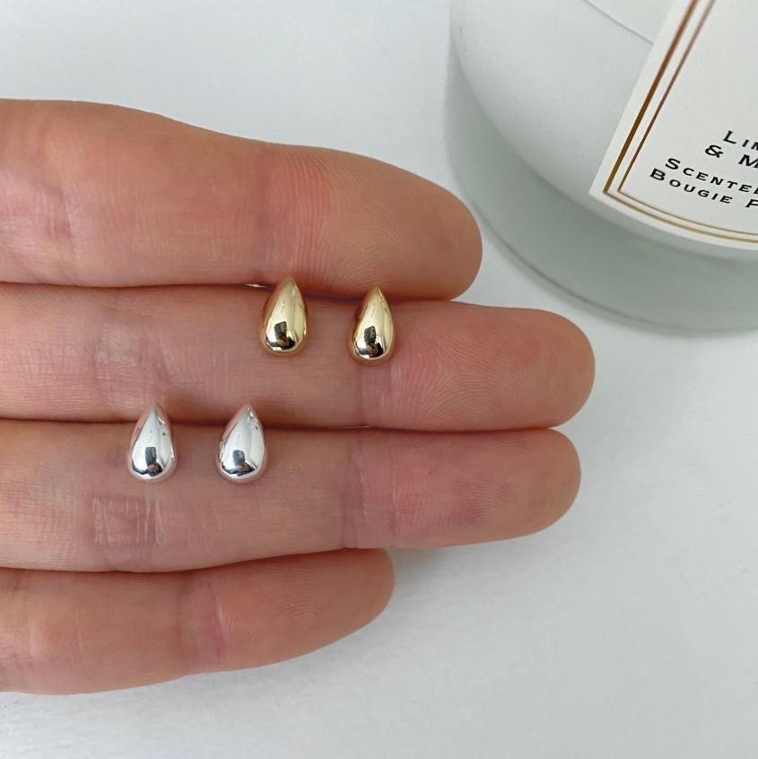 Women's Fan Korean Style Sterling Sier Water Drop Ear Clip Simple Rings