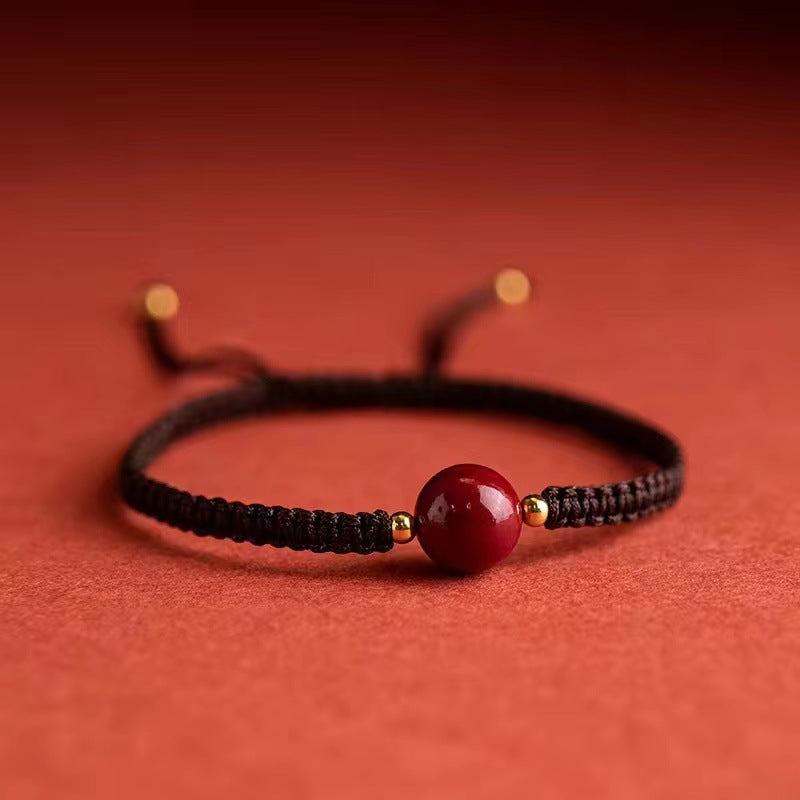 Cinnabar Purple Gold Sand Female Woven Hand Strap Bracelets