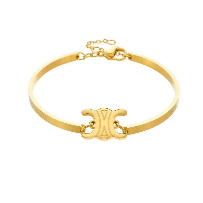 Women's Titanium Steel Arc High-grade Light Luxury Bracelets