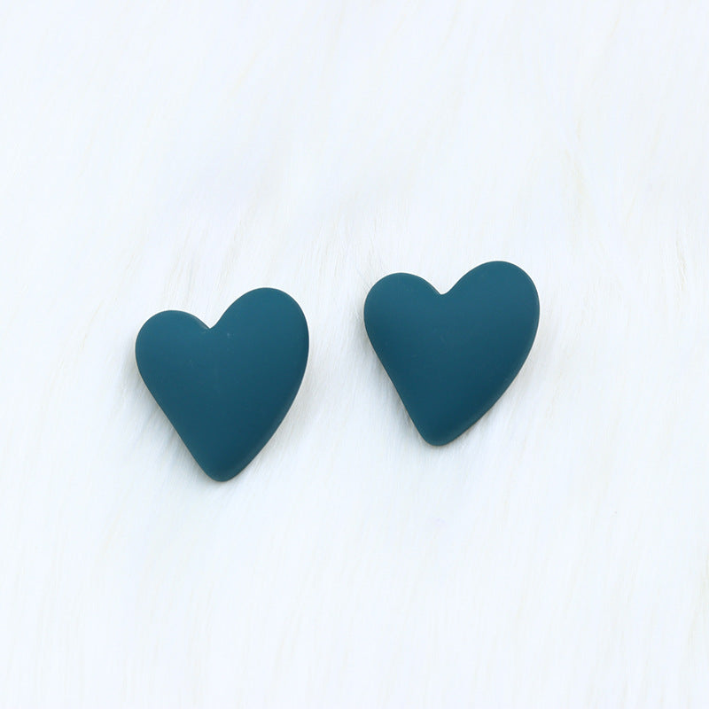 Women's Story Yellow Heart Shaped Valentine's Day Earrings
