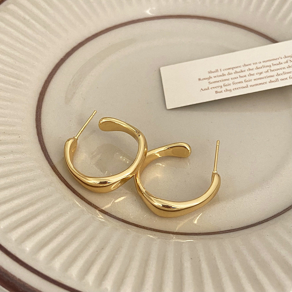 Geometric Simple Irregular Type Design Sense Eardrop Earrings