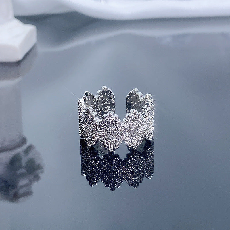 Lace Cold Style Versatile Sweet Cool Rings