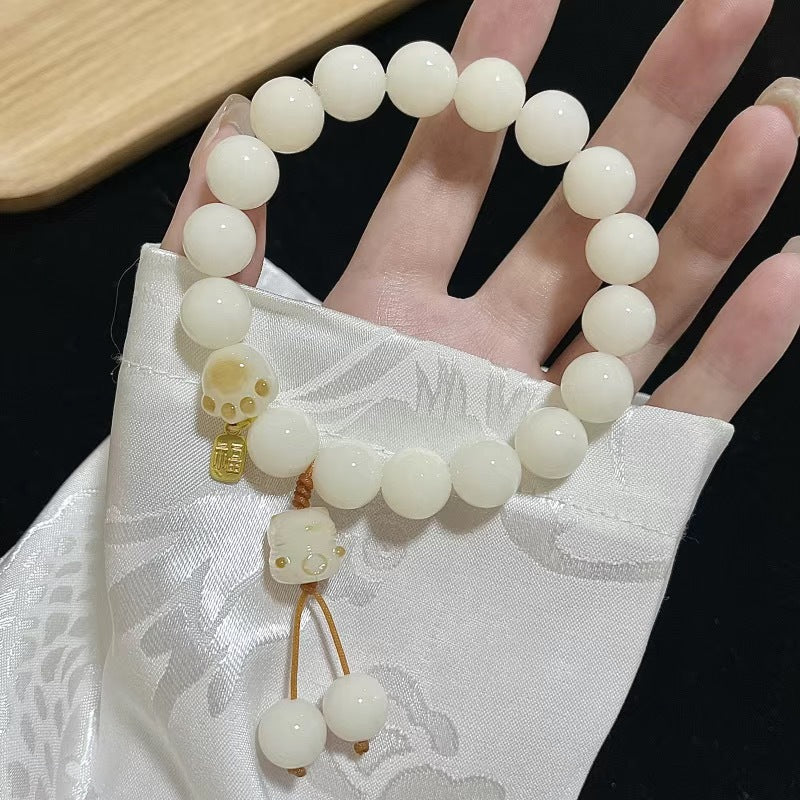 Pear Vortex Carving Cat's Paw Bodhi Pliable Bracelets